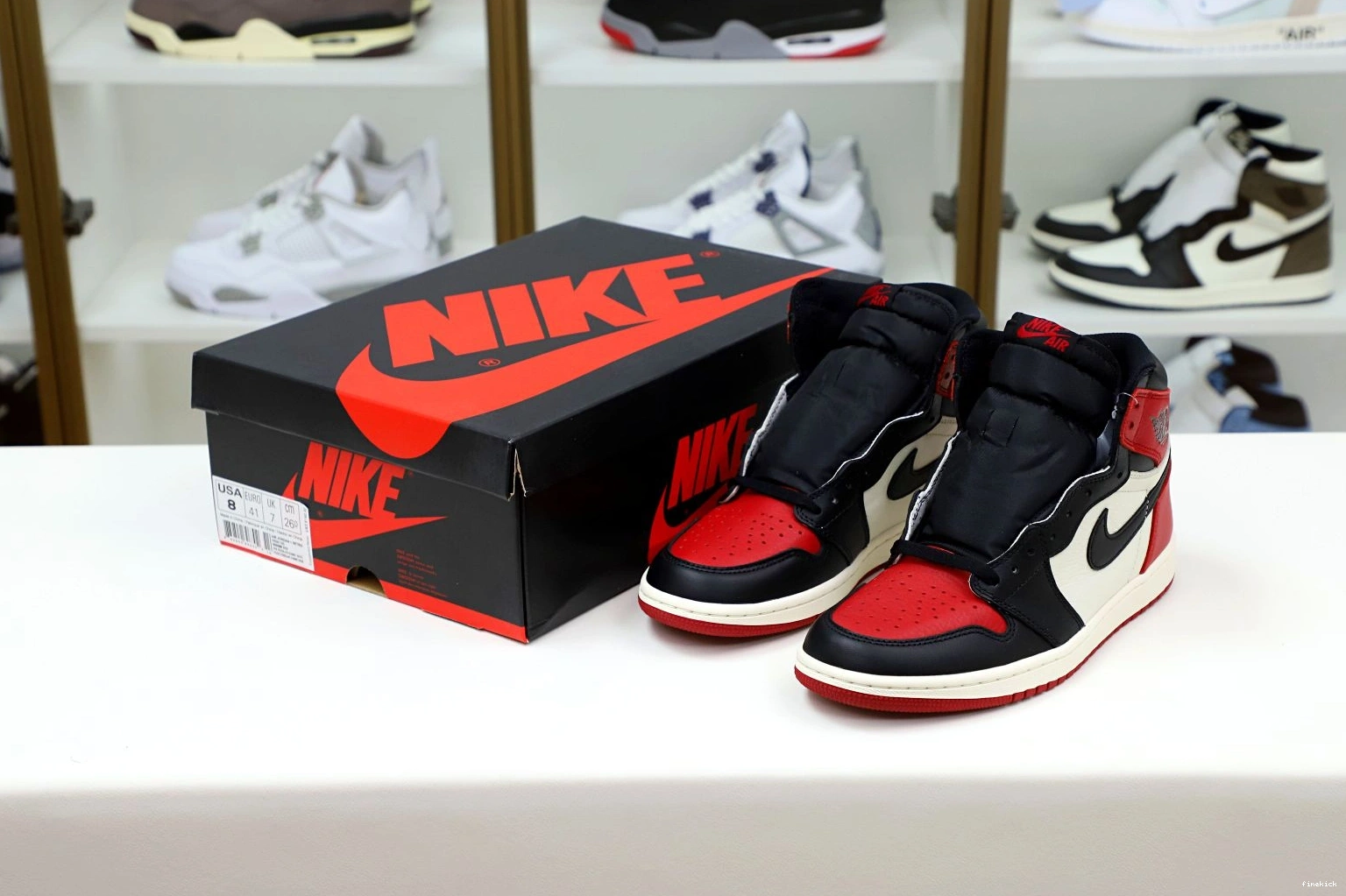 'BRED RETRO AIR HIGH JORDAN TOE' OG 1 0816